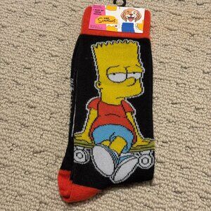 New The Simpsons Novelty Crew Socks Size 6-12/13 - Men's/Women's -